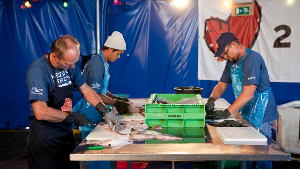 Hirtshals Fish Festival - lots of fresh fish