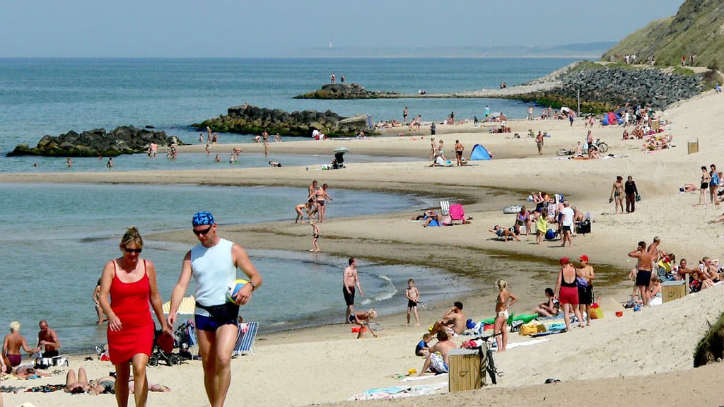The beach in Lønstrup
