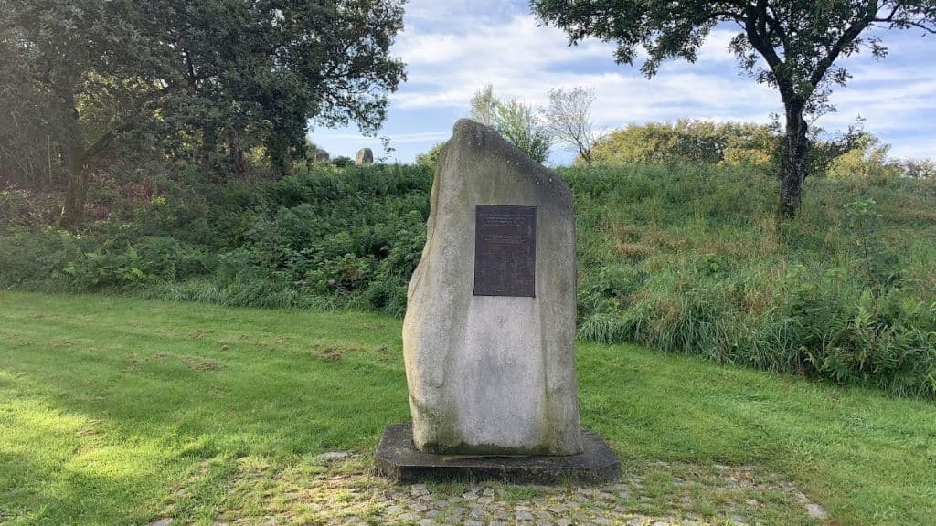 The Airmen's stone in Rebild Bakker