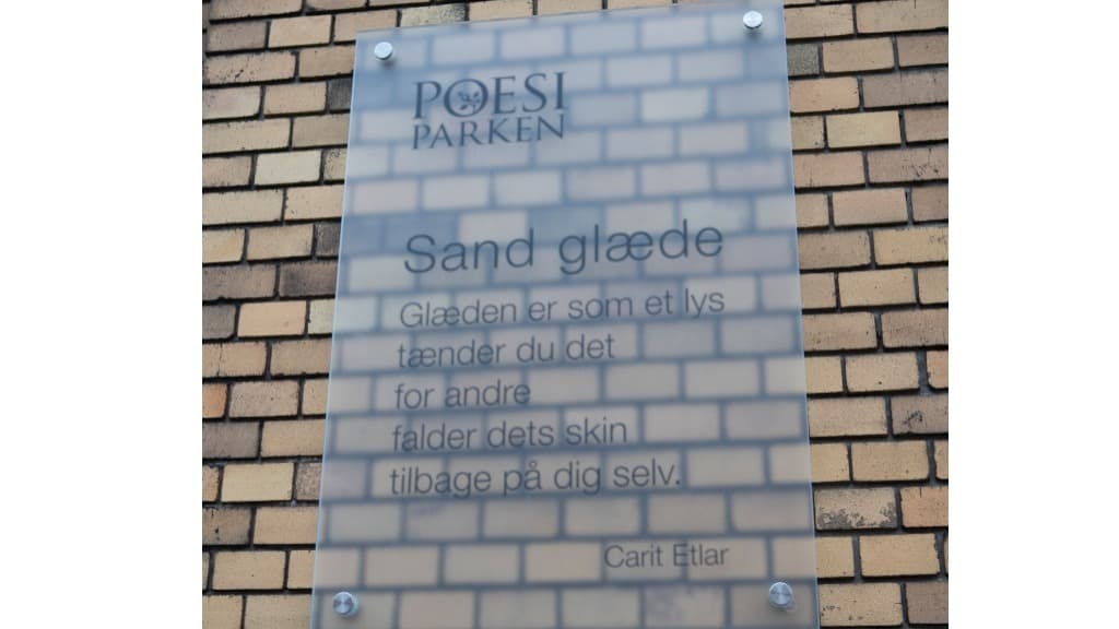 The Poetry Park in Frederikshavn