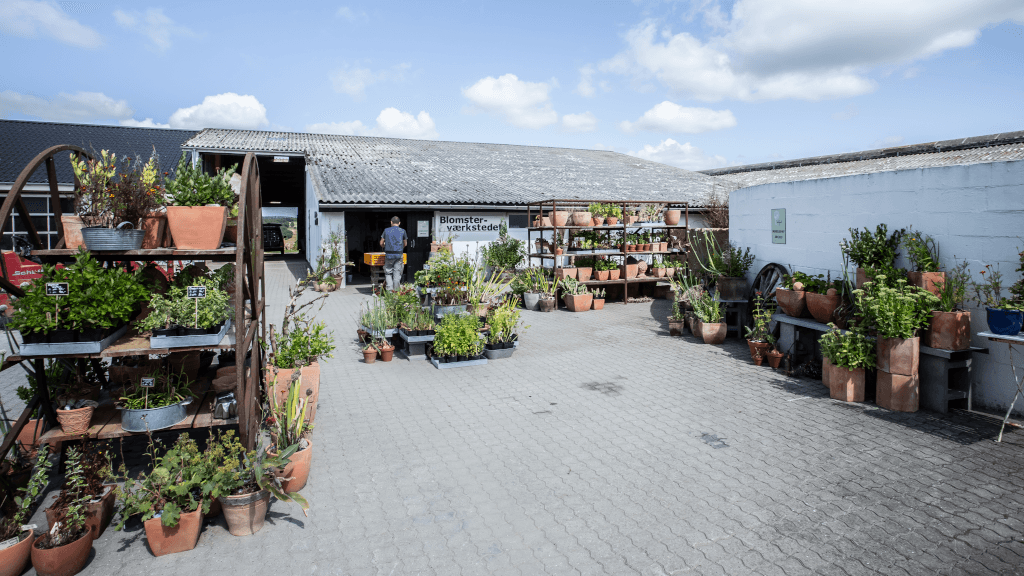 The flower workshop at Tinnetgaard