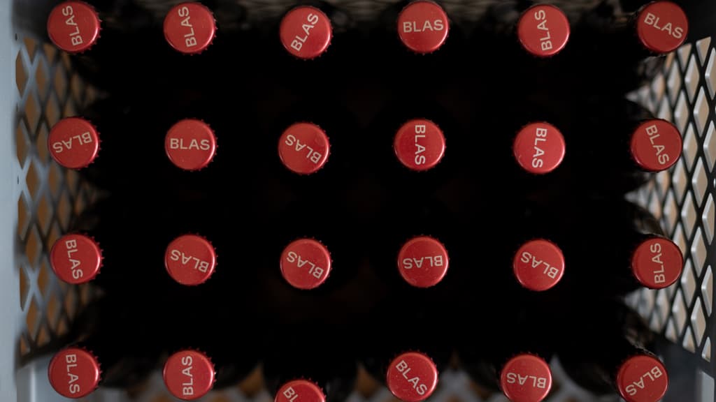 Bottles of BLAS's beer