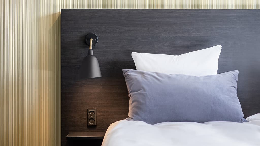 Bed at Peak12 Hotel