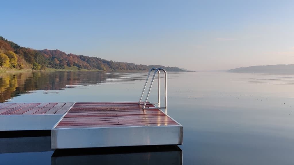 The circular bridge at Sildehagen, Hobro