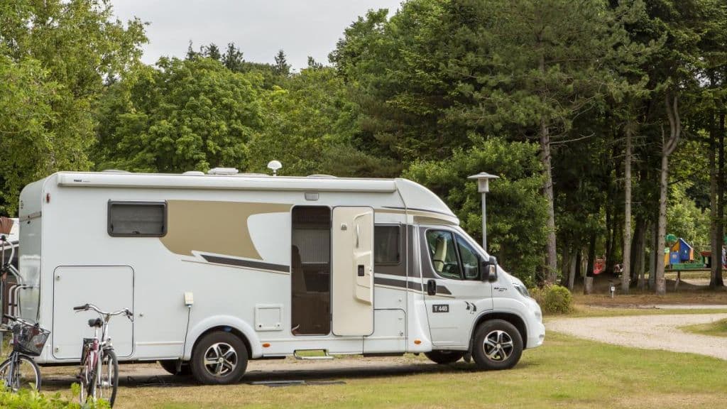 Motorhome at DCU Camping Viborg Sø