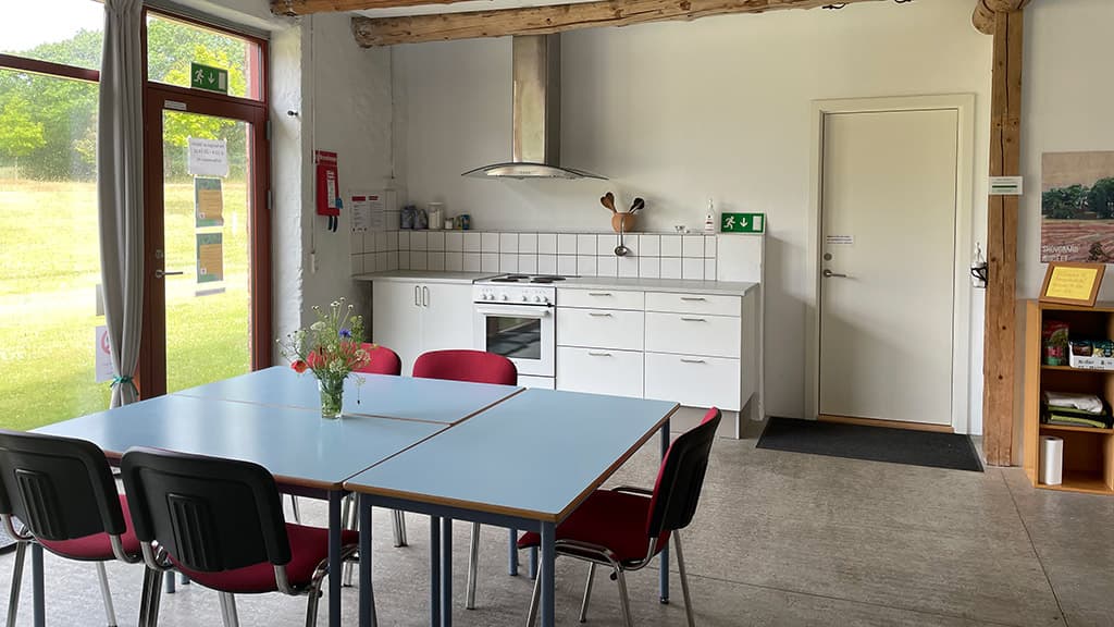 Kitchen at the shelter Hald Hovedgaard